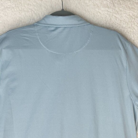 Swannies Men's Solid Blue Short Sleeve Athletic Golf Stretch Casual Polo Size XL - Picture 12 of 12
